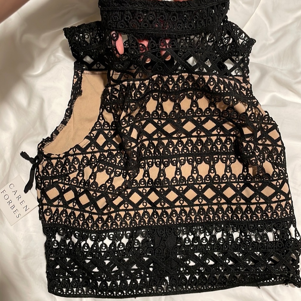 Caren Forbes crop top, brand new and never worn